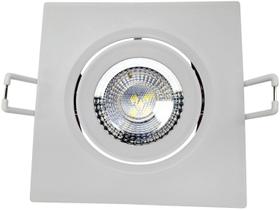 6 Spot Dicroica Led Quadrado 3w Cob Smd 6500k Branco Frio 6 Spot Dicroica Led Quadrado 3w Cob Smd 6500k Branco Frio