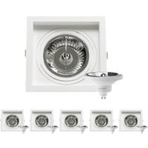 6 Spot Embutir Recuo AR111 + Lâmpada LED 12W 4000K Save Energy 6 Spot Embutir Recuo AR111 + Lâmpada LED 12W 4000K Save Energy