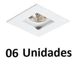 6 Spot Para Quarto De Embutir Recuado Direcionavel Par20 Branco Ac873