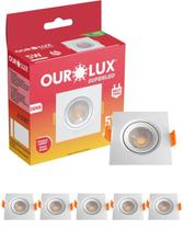 6 Spot Quadrado Embutir Super Led 5w Bivolt Cor da Luz Branco Neutro 4000K Ourolux 6 Spot Quadrado Embutir Super Led 5w Bivolt Cor da Luz Branco Neutro 4000K Ourolux