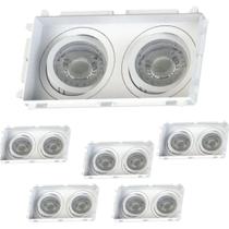 6 Spots Duplo de Embutir Par20 com Base E27 Save Energy