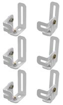 6 Suporte Ajustável Inclinável Caixa Som Home Theater Branco