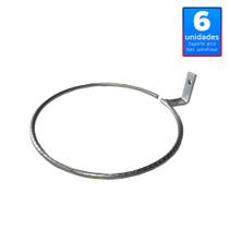 6 Suporte Anel 13cm Parafusar Fixar Parede, Muros, Sem Vaso 6 Suporte Anel 13cm Parafusar Fixar Parede, Muros, Sem Vaso