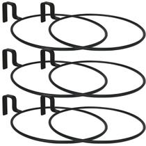 6 Suporte Anel Treliça Pallet Vaso Autoirrigável 21cm Raiz