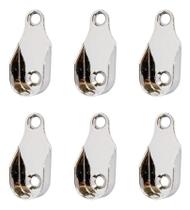 6 Suporte Para Guarda Roupa Tubo Cabideiro Oval Oblongo