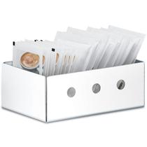 6 Suportes Para Sachês Aço Inox Porta Saches Açúcar Adoçante 6 Suportes Para Sachês Aço Inox Porta Saches Açúcar Adoçante