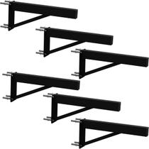 6 suportes pia parafusar bancada aparador 40 cm preto 6 suportes pia parafusar bancada aparador 40 cm preto