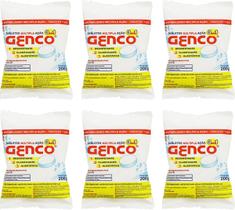 6 Tablete Pastilha Cloro Multipla Acao 3 em 1 T200 200g Genco