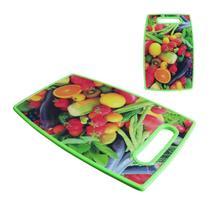 6 Tábua de Corte Churrasco Legume Cozinha de Plastico 37x23cm