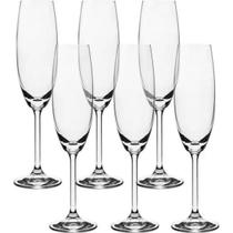 6 Taças Cristal Titanium Champanhe 220ml Bohemia Espumante Cor Transparente 6 Taças Cristal Titanium Champanhe 220ml Bohemia Espumante Cor Transparente