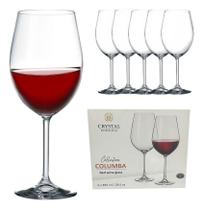 6 Taças Cristal Vinho Tinto Titanium 850ml Bohemia