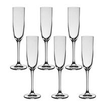 6 Taças De Cristal Para Champagne 160 Ml Flamenco Bohemia