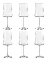 6 Taças De Cristal Para Vinho 600 ml Titanium Bohemia 6 Taças De Cristal Para Vinho 600 ml Titanium Bohemia