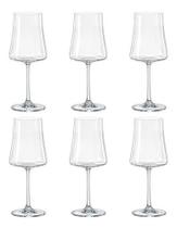 6 Taças De Cristal Vinho Branco 360ml Linha Xtra Bohemia