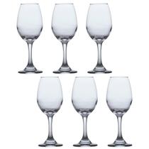 6 Taças de Vidro Resistente Vinho Tinto e Agua 365ml Luxo