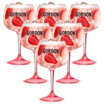 6 Taças Gin Gordons em Vidro 600ml - Produto Oficial Diageo