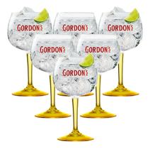 6 Taças Gordons Gin Em Vidro 600ml - Produto Oficial Diageo