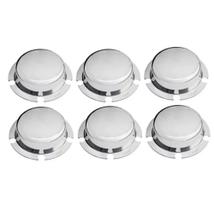 6 Tampa Cubo Cromada Roda Carreta 6 Furos Rolamento Cubo Grande 6 Tampa Cubo Cromada Roda Carreta 6 Furos Rolamento Cubo Grande