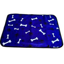 6 Tapetinhos Macios para Dormir Pet Antipulgas 300 Lavagens 70x50 Ossinho Azul 3 Camadas Quality 6 Tapetinhos Macios para Dormir Pet Antipulgas 300 Lavagens 70x50 Ossinho Azul 3 Camadas Quality
