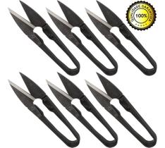 6 Tesouras Pic De Arremate Costura Patchwork Acabamentos