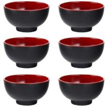 6 Tigela Japonesa Bowl Oriental Melamina Poke Sopas 6 Tigela Japonesa Bowl Oriental Melamina Poke Sopas
