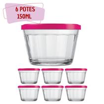 6 Tigela Vidro Americano C/Tampa Temperos Especiarias 150ml 6 Tigela Vidro Americano C/Tampa Temperos Especiarias 150ml
