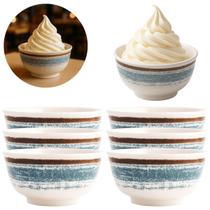 6 Tigelas Bowl Cumbuca De Melamina P/ Sobremesas 400ml