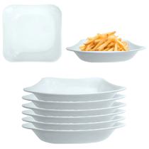 6 Tigelas Bowl Em Melamina 450ml Para Servir Porções Petiscos