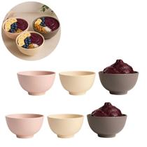 6 Tigelas Bowl Fibra de Bambu Sobremesa Sorvetes 300ml