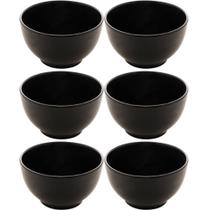 6 Tigelas de Cerâmica Pretas 680ml Bowls Sopas Restaurante Sushi Lyor 6 Tigelas de Cerâmica Pretas 680ml Bowls Sopas Restaurante Sushi Lyor