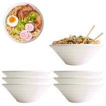6 Tigelas Japonesa Bowl Ondulado e, Melamina Premium 1L 6 Tigelas Japonesa Bowl Ondulado e, Melamina Premium 1L