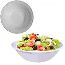6 Tigelas Saladeira De Melamina 520ml Ondulada Sobremesa