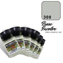 6 Tinta Decorfix 150 Fosco 37ml 300 Base Incolor Corfix