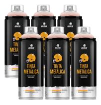 6 Tinta Spray Metalica Mtn 400ml Rose Gold Grafite Multiuso