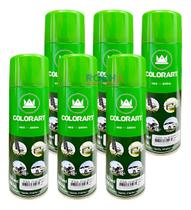 6 Tinta Spray Verde Kawasaki Colorart 300ml Moto Bicicleta