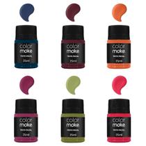 6 Tintas Facial Fusion Colors 35ml Colormake Todas as Cores Maquiagem Artística