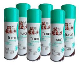 6 Tiuran Aerosol 125ml Contra Sarna Fungo Cães Gatos Duprat 6 Tiuran Aerosol 125ml Contra Sarna Fungo Cães Gatos Duprat