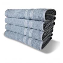 6 Toalhas Banho 430g/m² Grossa 80x150cm Lisboa Azul Claro 6 Toalhas Banho 430g/m² Grossa 80x150cm Lisboa Azul Claro