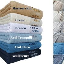 6 toalhas de Rosto 100% algodão Felpuda Maciez e Conforto - Lufamar
