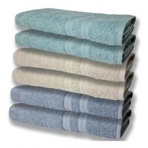6 Toalhas Grande Super Felpudas E Grossa 80x150 Az+bg+vd 6 Toalhas Grande Super Felpudas E Grossa 80x150 Az+bg+vd