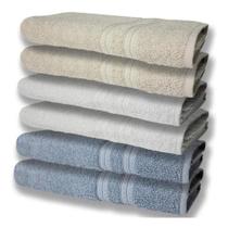 6 Toalhas Grande Super Felpudas E Grossa 80x150 Az+br+bg 6 Toalhas Grande Super Felpudas E Grossa 80x150 Az+br+bg