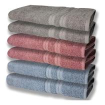 6 Toalhas Grande Super Felpudas e Grossa 80x150 AZ+RE+CZ 6 Toalhas Grande Super Felpudas e Grossa 80x150 AZ+RE+CZ