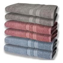 6 Toalhas Grande Super Felpudas E Grossa 80x150 Az+re+cz 6 Toalhas Grande Super Felpudas E Grossa 80x150 Az+re+cz