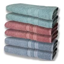 6 Toalhas Grande Super Felpudas E Grossa 80x150 Az+re+vd 6 Toalhas Grande Super Felpudas E Grossa 80x150 Az+re+vd