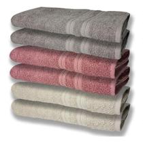 6 Toalhas Grande Super Felpudas E Grossa 80x150 Bg+re+cz 6 Toalhas Grande Super Felpudas E Grossa 80x150 Bg+re+cz