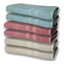 6 Toalhas Grande Super Felpudas e Grossa 80x150 BG+RE+VD 6 Toalhas Grande Super Felpudas e Grossa 80x150 BG+RE+VD