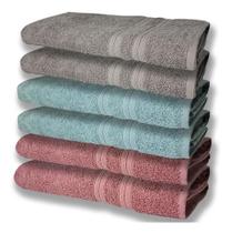 6 Toalhas Grande Super Felpudas e Grossa 80x150 RE+VD+CZ 6 Toalhas Grande Super Felpudas e Grossa 80x150 RE+VD+CZ