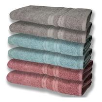 6 Toalhas Grande Super Felpudas E Grossa 80x150 Re+vd+cz 6 Toalhas Grande Super Felpudas E Grossa 80x150 Re+vd+cz