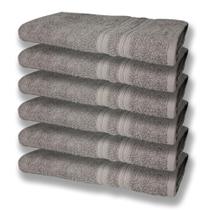 6 Toalhas Grande Super Felpudas e Grossa Algodão 80x150 Itália Soft Beka - Cinza 6 Toalhas Grande Super Felpudas e Grossa Algodão 80x150 Itália Soft Beka - Cinza
