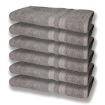 6 Toalhas Grande Super Felpudas E Grossa Algodão 80x150 Itália Soft Beka - Cinza 6 Toalhas Grande Super Felpudas E Grossa Algodão 80x150 Itália Soft Beka - Cinza